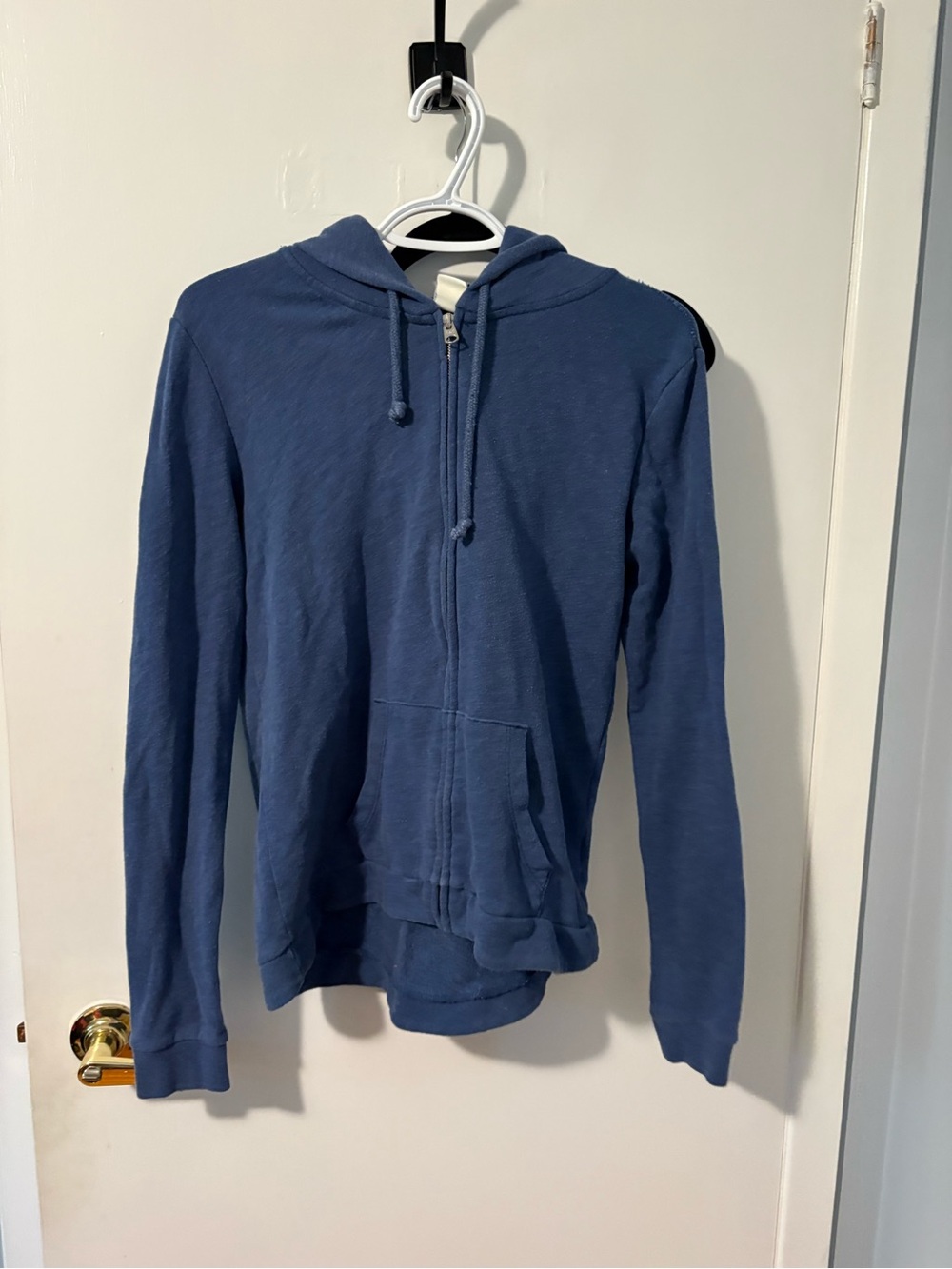 Abercrombie & Fitch Navy Blue Zip-Up Hoodie Sweater